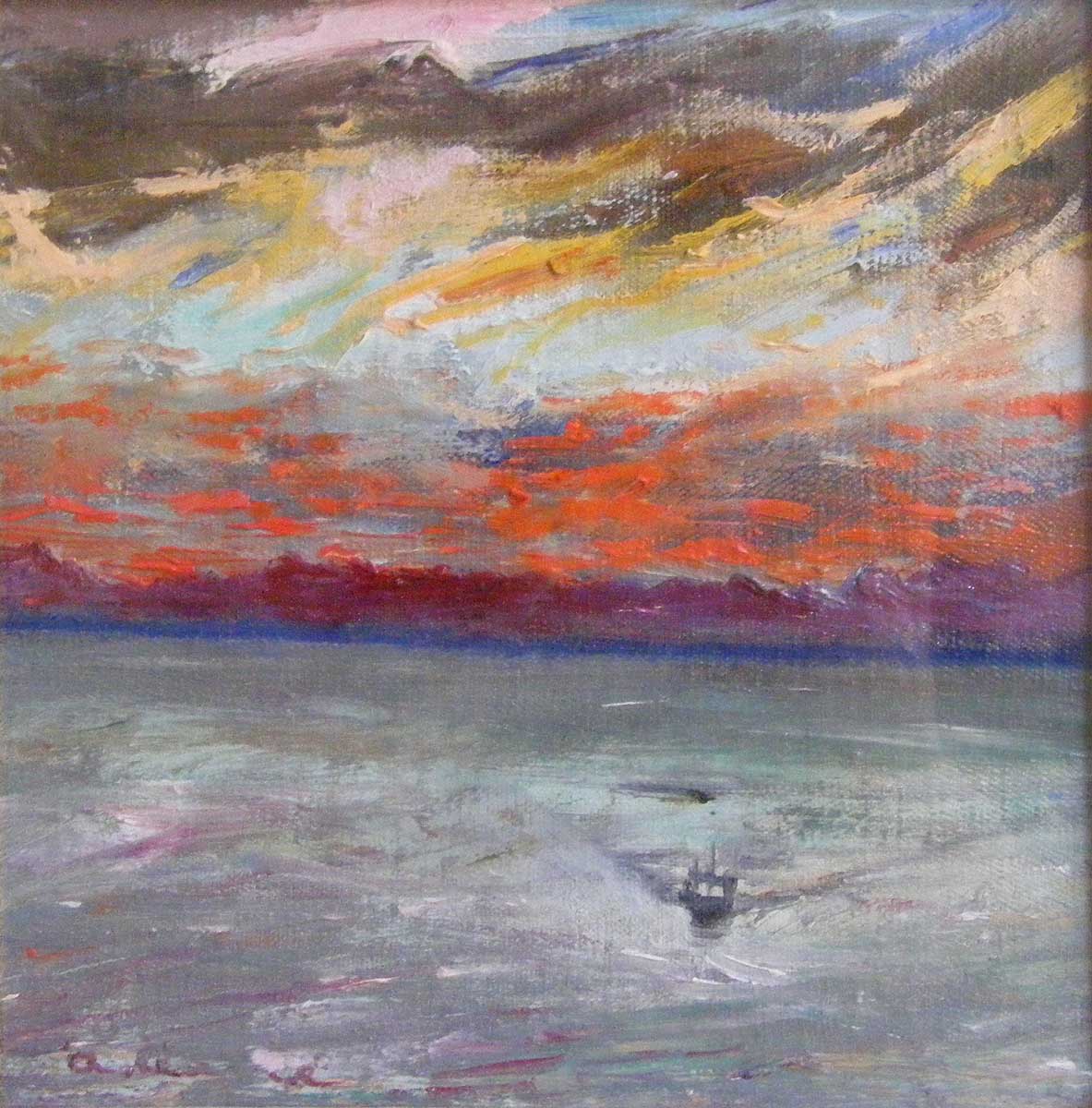 Golfo Trieste Tramonto 1972